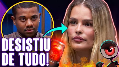 BBB 24 YASMIN ADMITE FAVORITISMO DE DAVI E DESISTE DO JOGO Virou