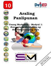 Ap Q Sim Lc Pdf Araling Panlipunan Unang Markahan Modyul