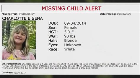 Amber Alert For 9 Y O Missing From State Park