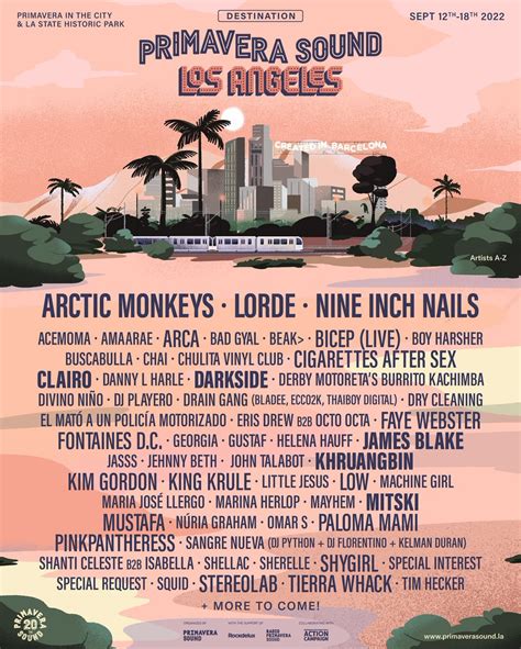 Primavera Sound Los Angeles 2022 Lineup Tickets Photos Schedule