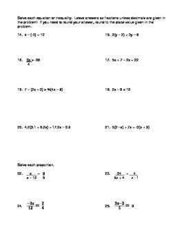 Algebra Midterm Review By Math For The Critical Thinker Tpt