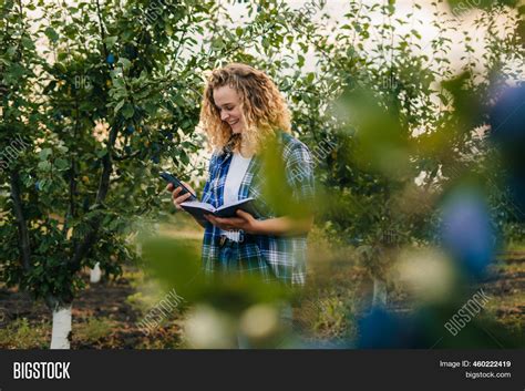 Woman Agronomist Using Image And Photo Free Trial Bigstock