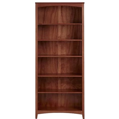 Mission Craftsman Cherry 6 Shelf Bookcase