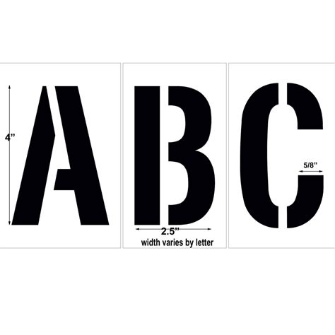 Complete Alphabet Stencil Kit - Newstripe