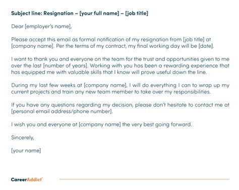 The Best Resignation Letter Examples And Guide For 2023 46 Off