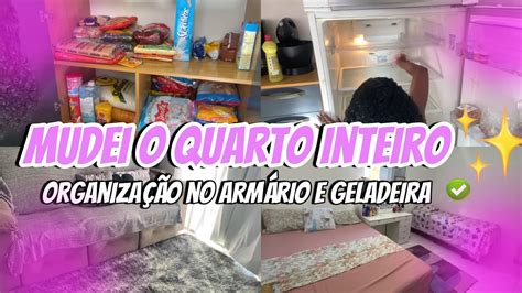 Mudei o quarto todo passei no mercado organização do armazém e