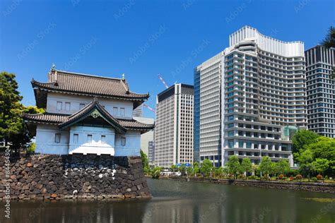 Imperial palace and Tokyo skyline Stock Photo | Adobe Stock