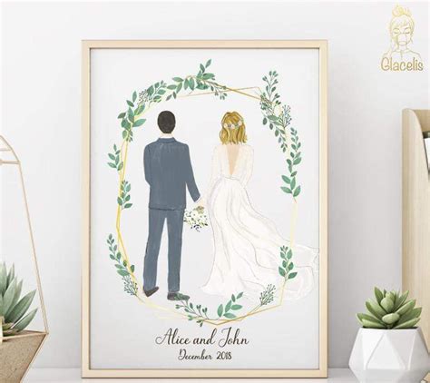 A Unique Custom Couples Married Gift. The Perfect Gift for ...