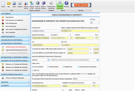 Sistema Di Cablaggio Certificazione Quadro Elettrico Fac Simile