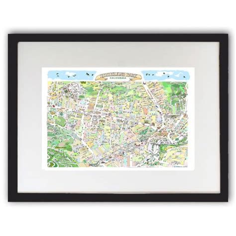 Highland Park CA Map Print Hand-drawn L.A. California Art Home ...