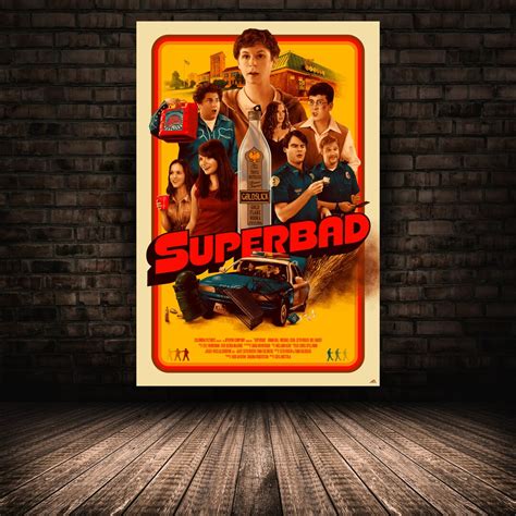 Superbad Poster, Jonah Hill Print, Movie Wall Art, Canvas Poster, Stretched Option, Film Gift - Etsy