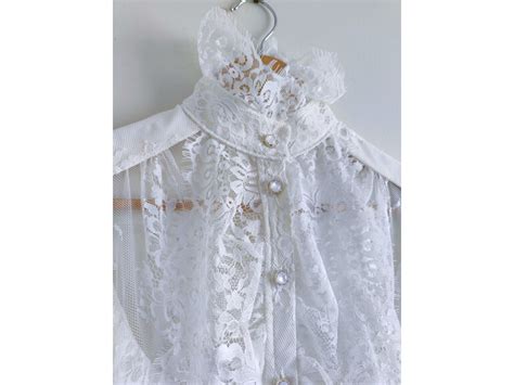 Lace Ruffle Blouse - Mint by Design