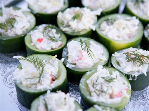 Stuffed Cucumber Cups - Hurleys Catering