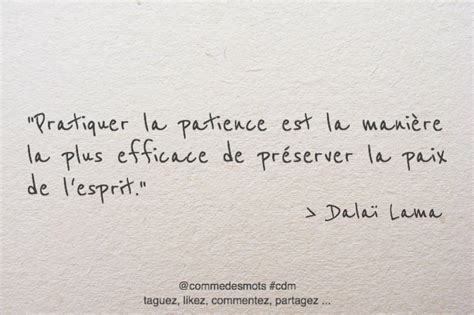 Pratiquer La Patience Comme Des Mots