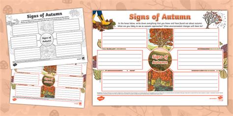 New Signs Of Autumn Mind Map Lehrer Gemacht Twinkl