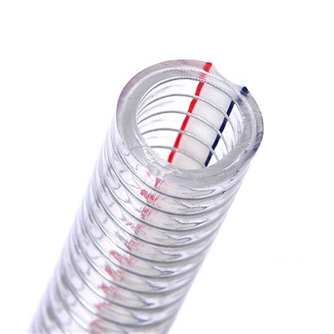 Food Grade Transparent Flexible Pvc Steel Wire Hose For Suction