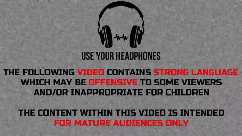 063 Headphones Warning Content Warning Intro Content Warning Disclaimer