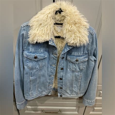 Frame Denim Jackets Coats Frame Denim Le Curly Faux Shearling