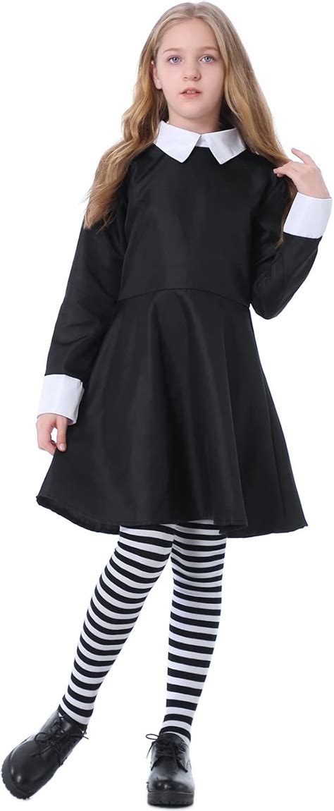 D Guisement Mercredi Addams Robe Mercredi Famille Addams Pour Fille