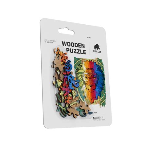 Puzzle Din Lemn Piecezz Mini Lion Piese Emag Ro