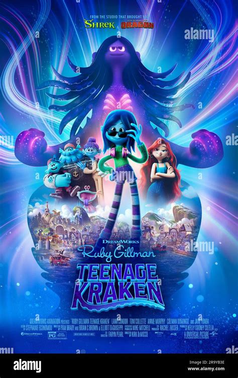 Poster, "Ruby Gillman Teenage Kraken" (2023). Photo credit: DreamWorks Animation Stock Photo - Alamy