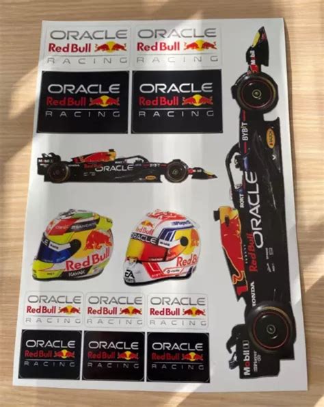 Red Bull Racing F1 Formula 1 Motorsport Sticker Sheet A5 Sheet 2023 Eur