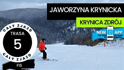 Jaworzyna Krynicka Listy Top Czarnych Tras W Polsce Trasa