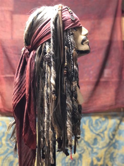 Grey Hair Old Jack Sparrow Wig Screen Accurate Hand Made Etsy