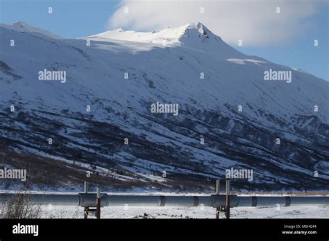 The Trans Alaska Pipeline System Along The Richardson Highway In Alaska