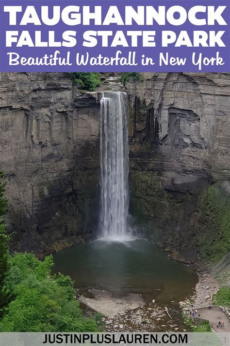 Taughannock Falls State Park Gorge Trail Hiking Beautiful Waterfall