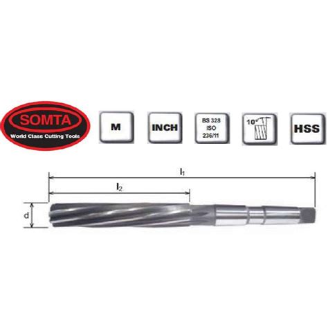 Somta Morse Taper Shank Mt Parallel Machine Reamers Hss