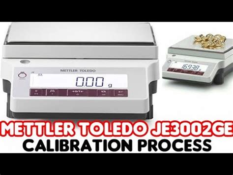 Calibration Process Of Mettler Toledo Je Ge Jewellery Weighing Scale