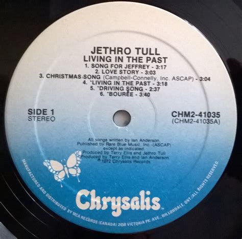 Jethro Tull Living In The Past Vinyl Pursuit Inc