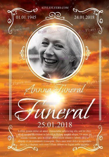 Memorial Service Flyer Template Free Picture Images