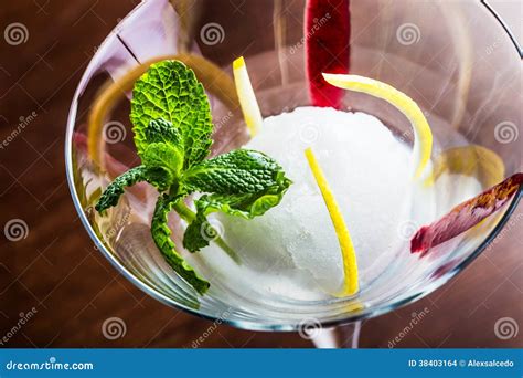 Lemon Sorbet Stock Photo Image Of Cool Fruit Summer 38403164