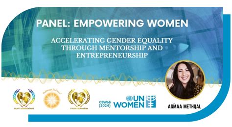 Accelerate Gender Equality Panel At Csw68 2024 Asmaa Methqal