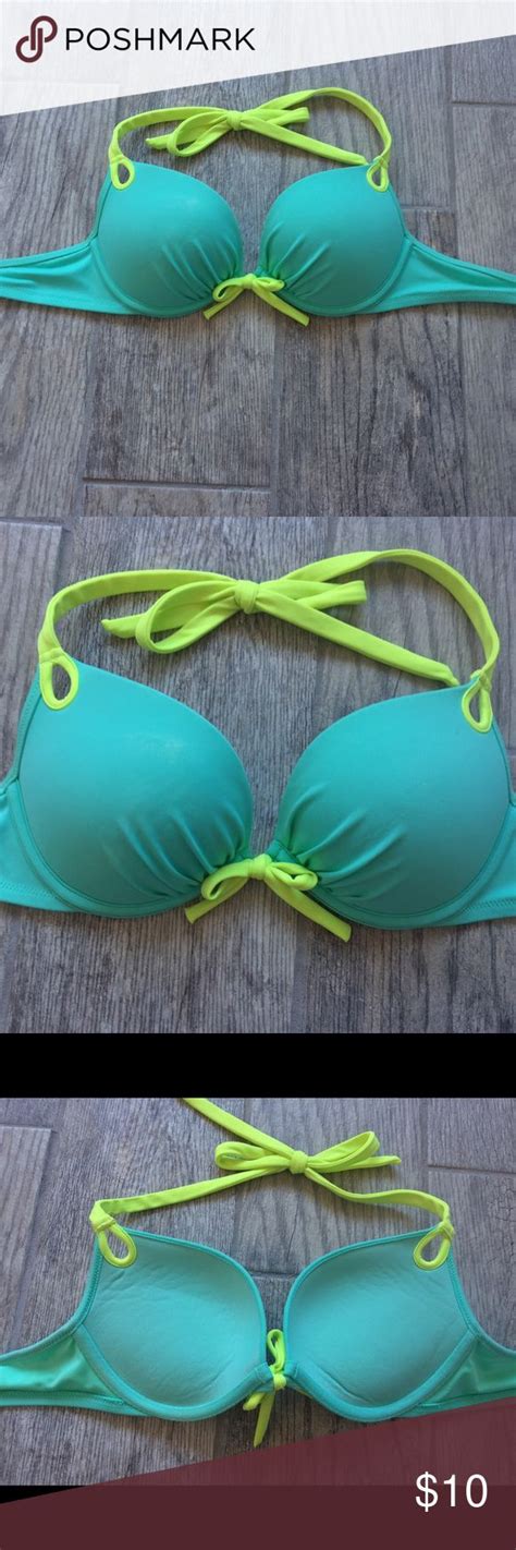 Victorias Secret Bikini Top Size 32C Bikini Tops Bikinis Green