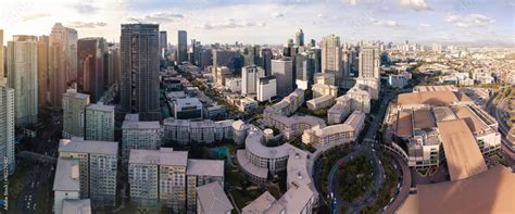 Taguig Metro Manila Philippines Panoramic Aerial Of Bonifacio