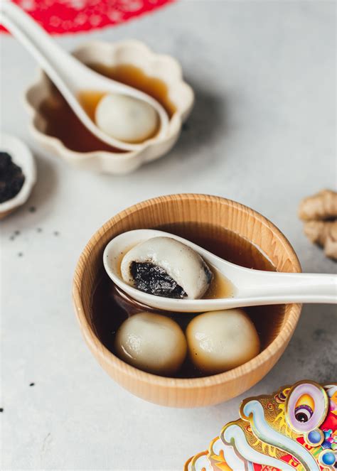 Glutinous Rice Dumplings With Black Sesame Filling Saltnpepperhere