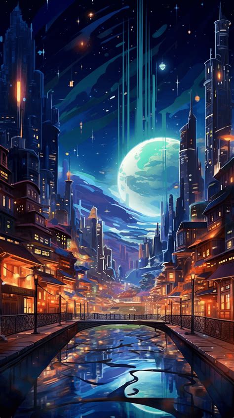 Anime City Night Wallpapers 4k HD Anime City Night Backgrounds On