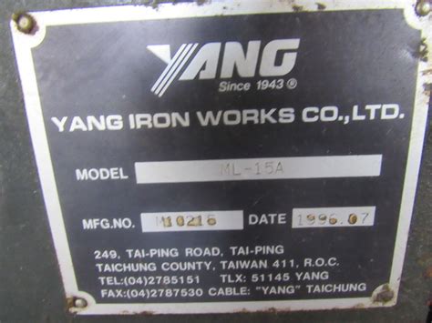 Yang Ml A Cnc Lathe W Fanuc Controls Chip Conveyor For Parts Or