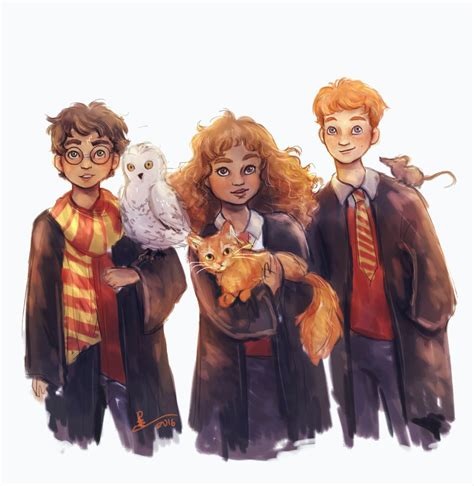 Harry Potter Golden Trio Fanart at Frances Graves blog