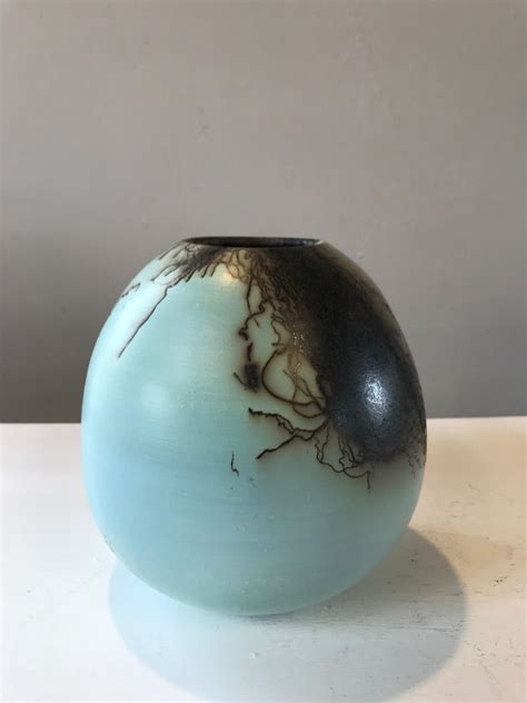 Naked Raku V Sculpture By Tamsin Levene Wychwood Art