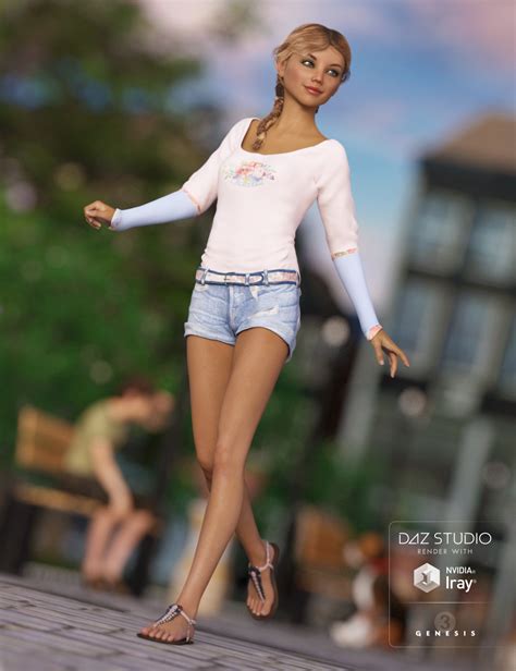 Summer Trend Outfit For Genesis Female S Daz D