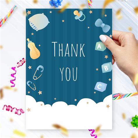 Baby Shower Thank You Cards Download Or Print