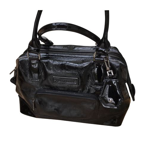 Sacs Main Longchamp Legend Cuir Vernis Noir Ref Joli Closet