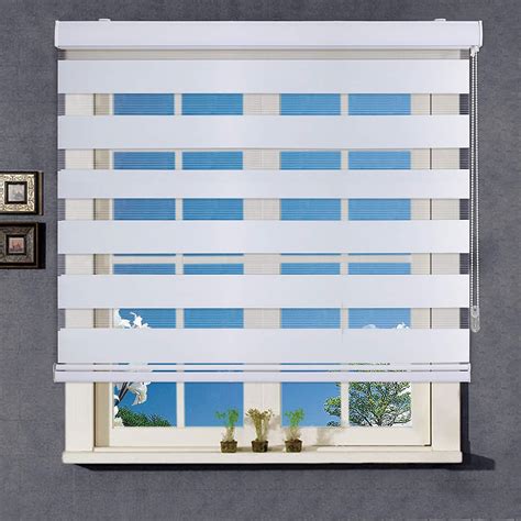 Wymo Zebra Roller Blinds For Windows White W 62 X Ubuy India