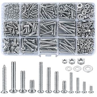 500g Schrauben Mit Muttern Und Unterlegscheiben Sortiments Set M3 M4