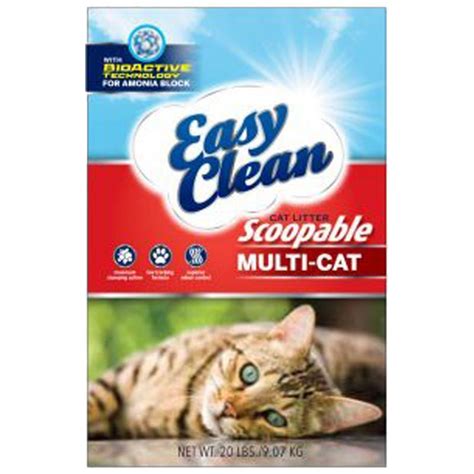 Easy Clean Multi Cat Scoopable Cat Litter