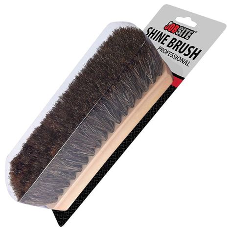 Genuine 6.75 Inch Long 100% Horsehair Professional Shoe Shine Brush – FootMatters Webstore